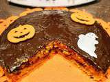 Gateau carotte, chocolat d'halloween