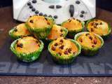 Muffins aux pepites de chocolats et son coeur fondant au thermomix de Vorwerk