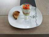 Verrines saumon, tartare, mousse d'avocat au thermomix de Vorwerk