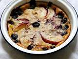 Clafoutis aux nectarines et myrtilles