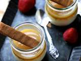 Crème vanille coulis de caramel au beurre salé