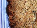 Crumble de pommes croustillant aux noix et flocons d'avoine