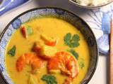 Curry de gambas et ananas