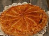 Galette des rois à la crème d'amandes et zestes de citron , pâte feuilletée express 10 minutes