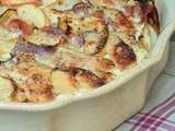 Gratin d'endives aux pommes ,speck et parmesan