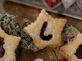 Linzer et étoiles des neiges , 1 seule pâte pour 2 petits gâteaux de Noël