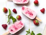 Popsicles coco /yaourt/fraises