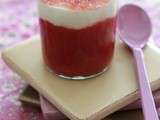 Verrine aux poires , cranberries et biscuit de Reims  , un petit dessert facile et rapide