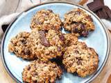 Cookies aux flocons d’avoine et au chocolat (sans gluten, vegan)