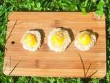 Oeufs de caille dans leurs canapés