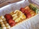 Tarte en bandes aux fruits