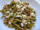 Salade de haricots verts, feta et noix