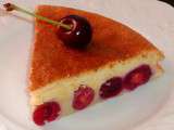 Clafoutis à la cerise (à la purée et au lait d'amande)