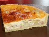 Tarte coeurs d'artichauts, lardons, comté