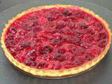 Tarte framboise cerise (avec pâte à tarte au yaourt)