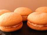 Whoopies fourrés ganache choco-coco & mangue caramélisée