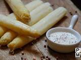 Asperges blanches en papillote à la crème tout simplement