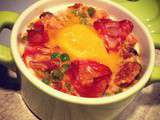 Oeuf cocotte Chorizo Tomate