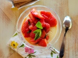 Panna cotta fraise menthe