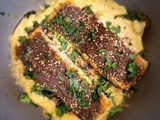 Saumon au zaatar et au tahini – Ottolenghi