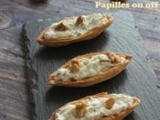 Barquettes apéritives au gorgonzola et aux noix (au thermomix ou sans)