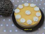 Entremet bavarois chocolat blanc, citron et meringue au thermomix ou sans