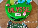 Gâteau Minecraft en pâte à sucre au thermomix ou sans – Allergique à l’oeuf