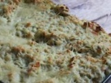 Gratin de crozets au chèvre frais, courgettes et saumon fumé au thermomix ou sans