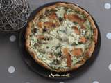 Quiche au fromage frais et saumon fumé au thermomix ou sans