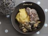 Rôti de veau, polenta crémeuse au parmesan au thermomix