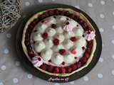 Tarte nougat framboises au thermomix ou sans