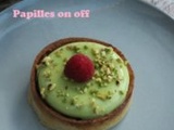 Tartelettes entremets pistache et framboises au thermomix ou sans