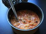 Brouillade tomates, champignons, œufs et vin blanc