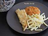 Filets de cabillaud panés et leur sauce tomate aux poivrons grillés