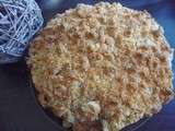 Gâteau aux pommes façon crumble au thermomix ou sans