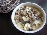 Gratin de champignons au mascarpone