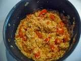 Riz pilaf aux tomates et poivrons