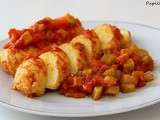 Quenelles lyonnaises sauce tomate - poivron - courgette