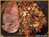 Magret de Canard et sa poêlée aux cèpes et de pommes de terre