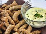 Churros à la farine de sarrasin, sauce à la fourme d’Ambert