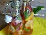 Detox water - Fraise, citron, menthe { Battle food #20 }