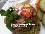 Burger pois chiches et lentilles vertes