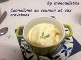 Cannellonis au saumon et aux crevettes