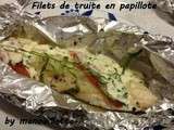 Filets de truite en papillote