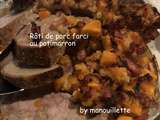 Rôti de porc farci au potimarron