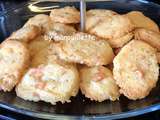 Sablés au parmesan et au saumon fumé