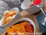 Salsa avocat poivron maïs