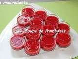 Soupe de framboises