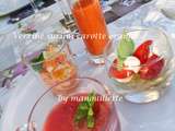 Verrine de surimi, carottes mandarines