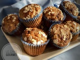 Muffins à la banane, aux flocons d’avoine et pépites de chocolat